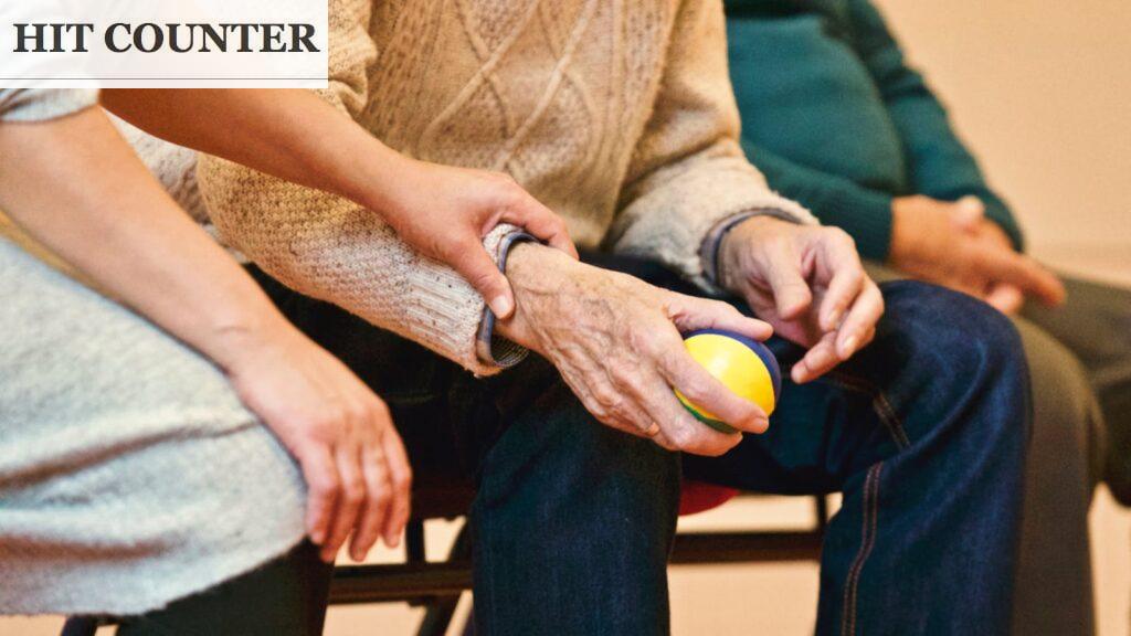Person Holding a Stress Ball